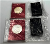 (2) 1973 Republic of Liberia $5 Silver Proof Coins Struck by The US Mint