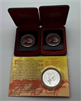Group of (1) 1993 Australia Silver Kangaroo and (2) Silver Canada Dollars