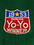 (2) 1952, 1953 YoYo Duncan Winner Patches on Vests