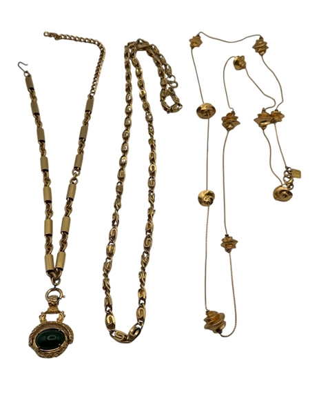 (3) Statement Costume Necklaces