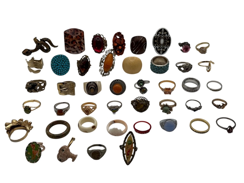 Group of Costume Statement Rings