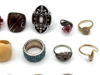 Group of Costume Statement Rings