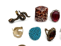 Group of Costume Statement Rings