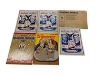 (3) FDR and Harry Truman Inauguration Programs & 1936 The Trumpeter Magazine