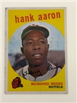 (26) Group of 1959 Topps Baseball Cards Including Hank Aaron and 1982 KMart Mickey Mantle