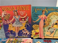 (11) Vintage Hollywood Actresses Paper Dolls Books