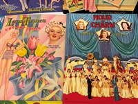 (11) Vintage Hollywood Actresses Paper Dolls Books