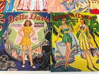 (11) Vintage Hollywood Actresses Paper Dolls Books
