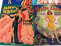 (11) Vintage Hollywood Actresses Paper Dolls Books