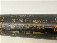 Store Model Black Louisville Slugger Baseball Bat Detroit Tigers World Champions 1968