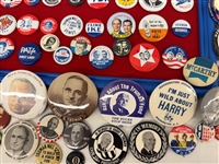 Group of Political Buttons Truman, Wilson, Teddy Roosevelt, Kennedy, Taft, William Bryan