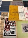 Group of Early Ephemera City Histories, School Programs, OSU Fair, Seminole History
