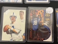 (155) Peyton Manning Football Cards Base and Inserts, Rookies