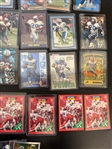 (191) Barry Sanders Football Cards; Base, Inserts (5) Rookie Cards