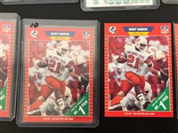 (191) Barry Sanders Football Cards; Base, Inserts (5) Rookie Cards