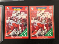 (191) Barry Sanders Football Cards; Base, Inserts (5) Rookie Cards