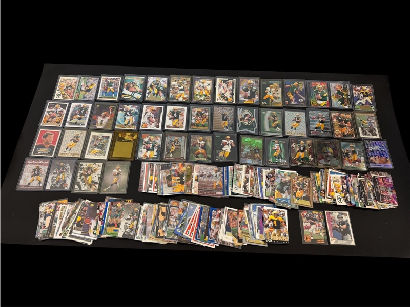 (315) Brett Favre Football Cards: Base, Inserts, (2) Rookies