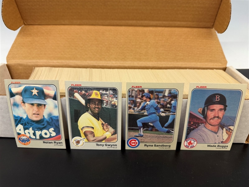 1983 Fleer Complete Set NM-M; Tony Gwynn Rookie Card #360