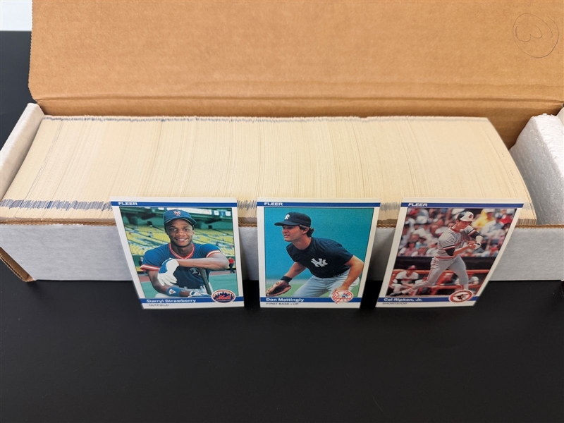 1984 Fleer Complete Set NM-M: Mattingly, Ripken, Strawberry