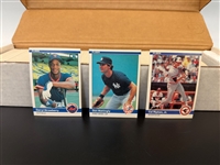 1984 Fleer Complete Set NM-M: Mattingly, Ripken, Strawberry
