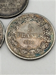(3) France Silver Coins, 5 and 20 Pesos