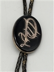 (2) Sterling Silver Bolo Ties: Massive Agate Polished Set in Silver