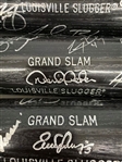 (8) Louisville Sluggers Grand Slam 2009 Lake Erie Crushers Inaugural Season Team Signed Baseball Bats