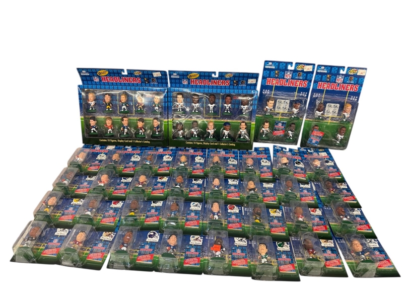 Large Group NFL Headliners Figurines Sealed New on Card