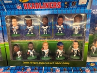 Large Group NFL Headliners Figurines Sealed New on Card