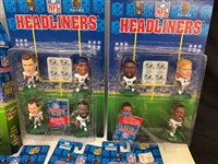 Large Group NFL Headliners Figurines Sealed New on Card