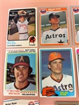 (11) Nolan Ryan Baseball Cards; 1972 Topps #595