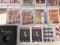Large Group of Michael Jordan Memorabilia Including (50) Cards, Magazines, Cologne