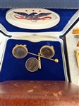 Large Group of Cufflinks, Tie Tacks, Pins
