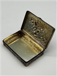 .800 Silver Repousse Galante Scene Snuff Box