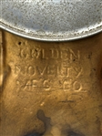 Golden Novelty Mfg. Co. Bronze Figural Table Clock