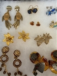 (30) Pairs of Costume Earrings: Faberge, Hollycraft, Others