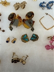 (30) Pairs of Costume Earrings: Faberge, Hollycraft, Others