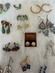 (34) Pairs Vintage Costume Earrings Egyptian revival, Cameos, Copper, Others