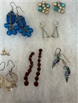 (34) Pairs Vintage Costume Earrings Egyptian revival, Cameos, Copper, Others