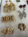 (34) Pairs Vintage Costume Earrings Egyptian revival, Cameos, Copper, Others