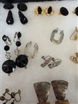 (27) Pairs of Vintage Costume Earrings: Rhinestones, Signed, Others