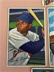 (6) 1950's Bowman, Topps Baseball Cards; With Autographed Minnie Minoso