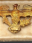 Eisenberg Ice Enamel Federal Eagle Brooch With Original Box