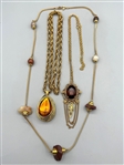 (3) Statement Costume Necklaces: Style of Florenza, Accessocraft