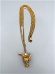 Florenza Jeweled Pitcher Pendant Chunky Necklace