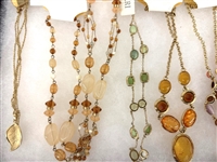 (12) Trifari Jewelry on Card: Earrings, Brooch, Necklaces