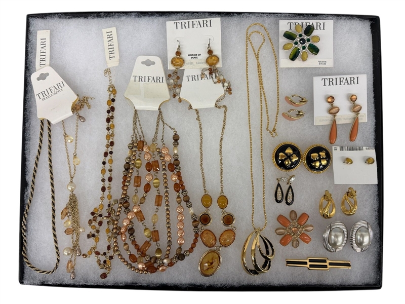 (17) Pieces of Trifari Jewelry
