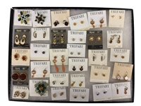 Group of Trifari Earrings and Brooches