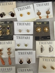 Group of Trifari Earrings and Brooches