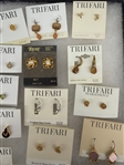 Group of Trifari Earrings and Brooches